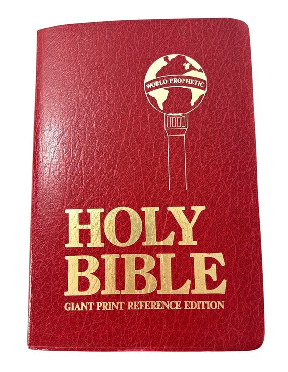 Other - World Prophetic KJV Holy Bible Giant Print Reference Edition Red Letter 1977